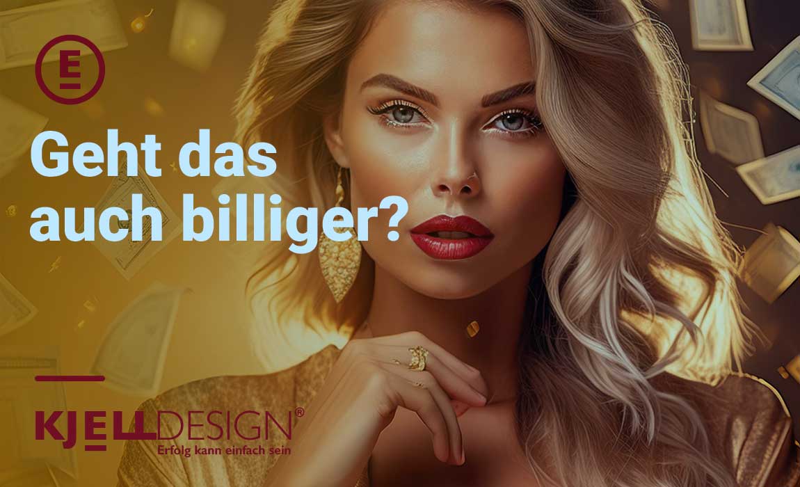 GEWht das Logo, die Website noch billiger